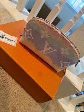 Louis Vuitton Pastel Monogram Cosmetic Pouch in Pink, Purple, Yellow